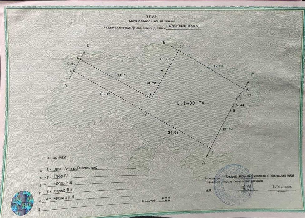 Продається земельна ділянка під забудову! Центр Черніїва!
