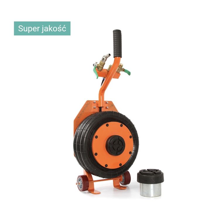 Podnośnik pneumatyczny 3,5T krótki z przystawką bałwanek