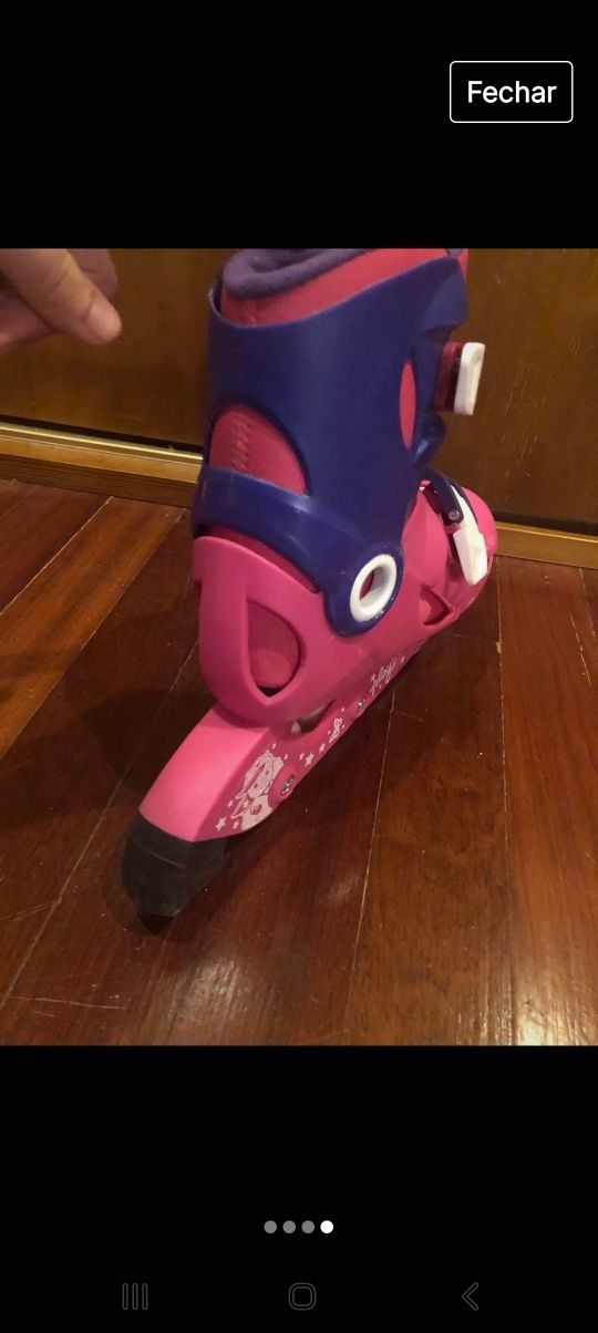 Patins em linha de criança
