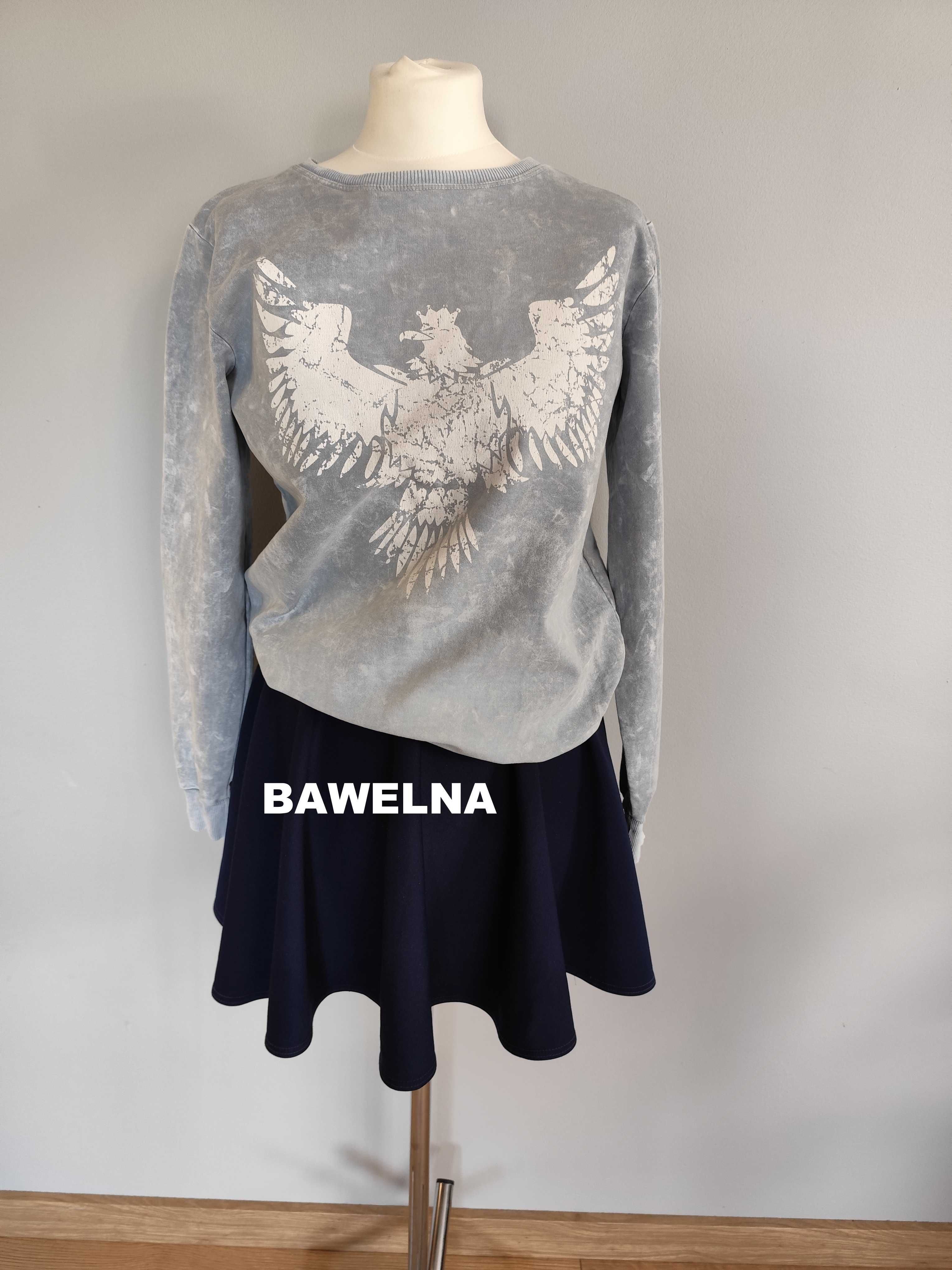 Patriotyczna Bluza z orłem marmurkowa bluza rozmiar S/M One First