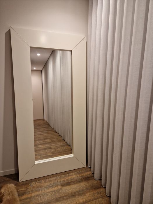 Espelho Mongstad Ikea moldura branca 190x95x5