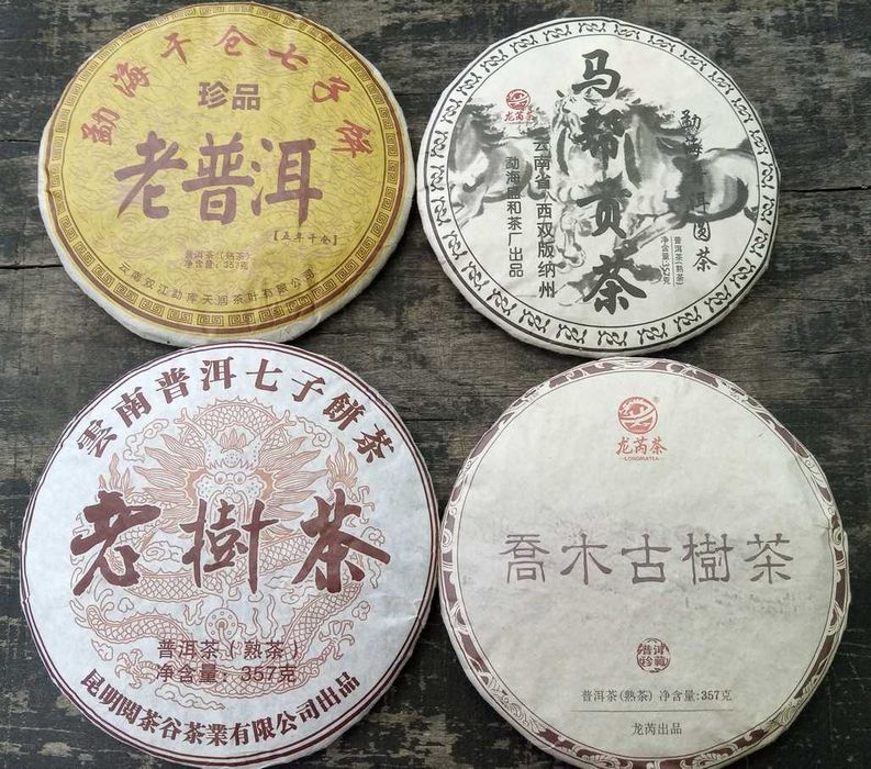 TEA Planet - Herbata PuErh prosto z Chin - dyski 357 g. - 6 szt.