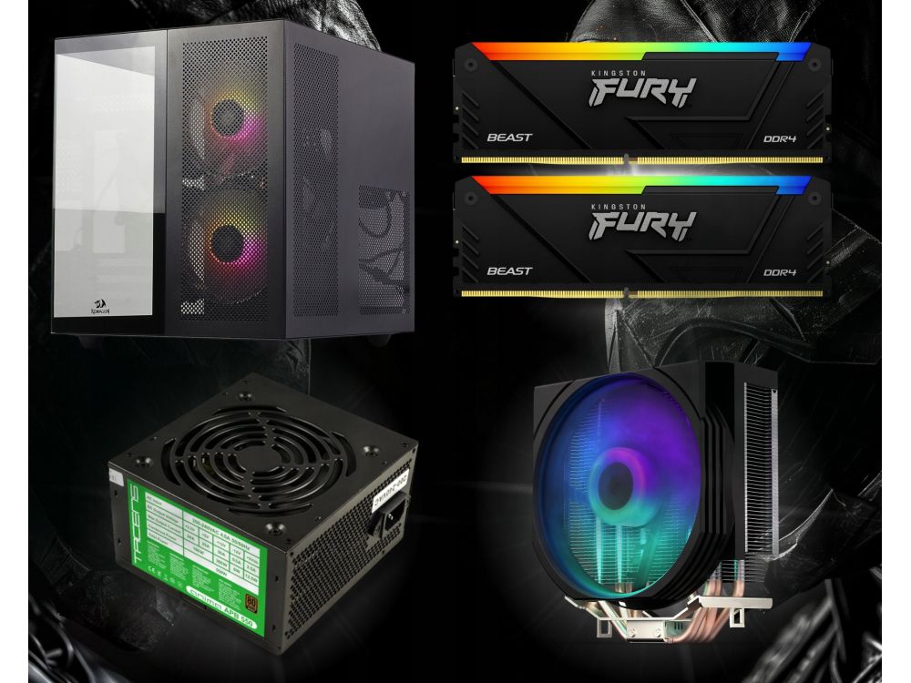 Komputer stacjonarny BSG Striker V8 Ryzen5 16GB/1TB SSD RX6600 Win11