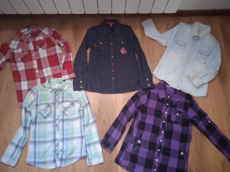 Zestaw koszul dziewczęcych 4 szt - 128
