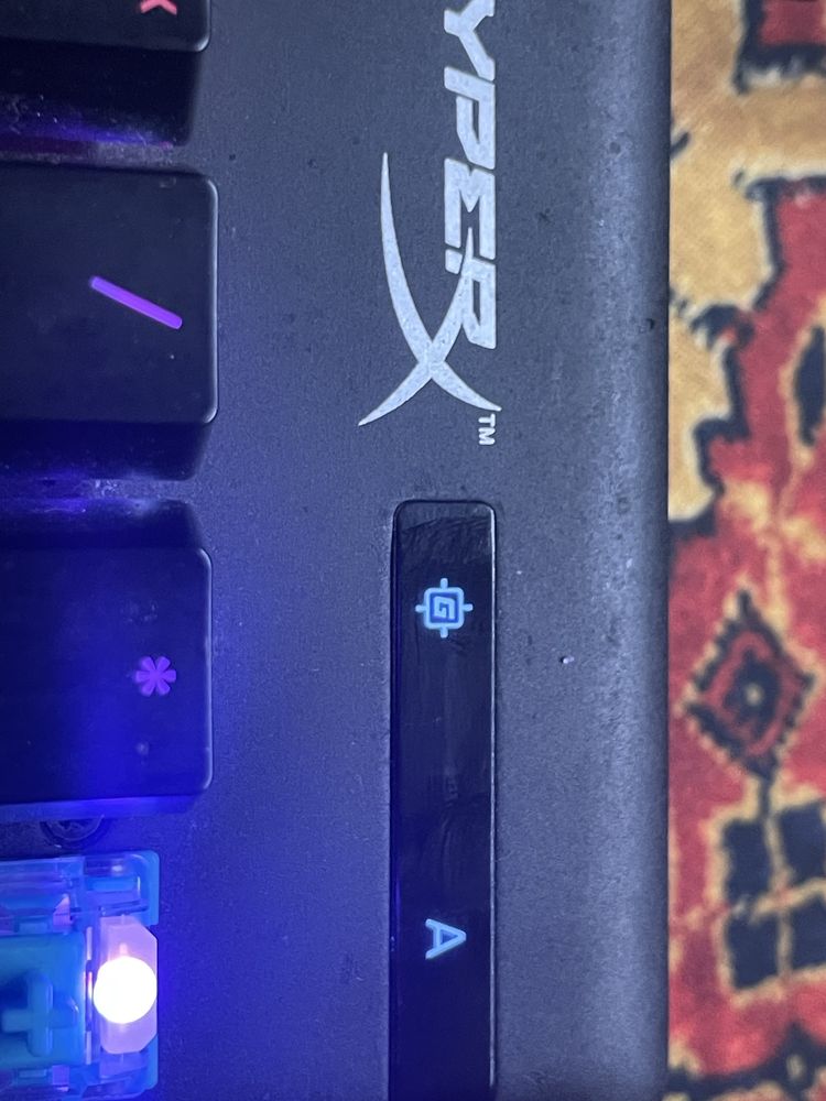 Klawiatura hyperX alloy origins bez jednego przycisku