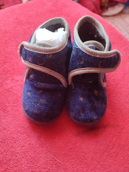 Дитячі ботиночки тканєві, на стопу 15 см, б/у