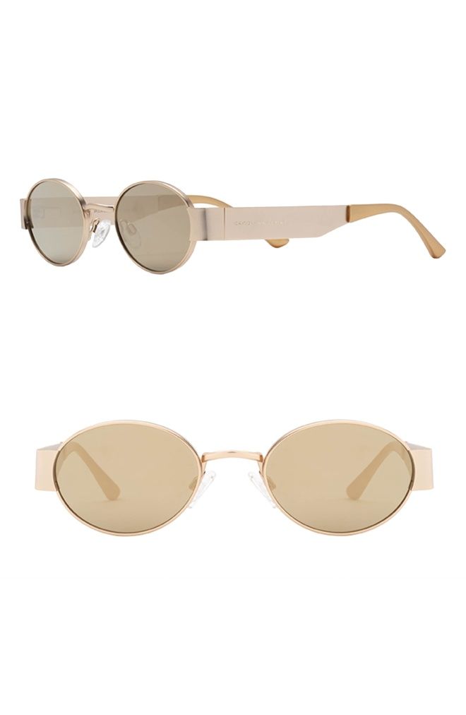 Kim Kardashian x Carolina Lemke okulary przeciwsłoneczne Złote