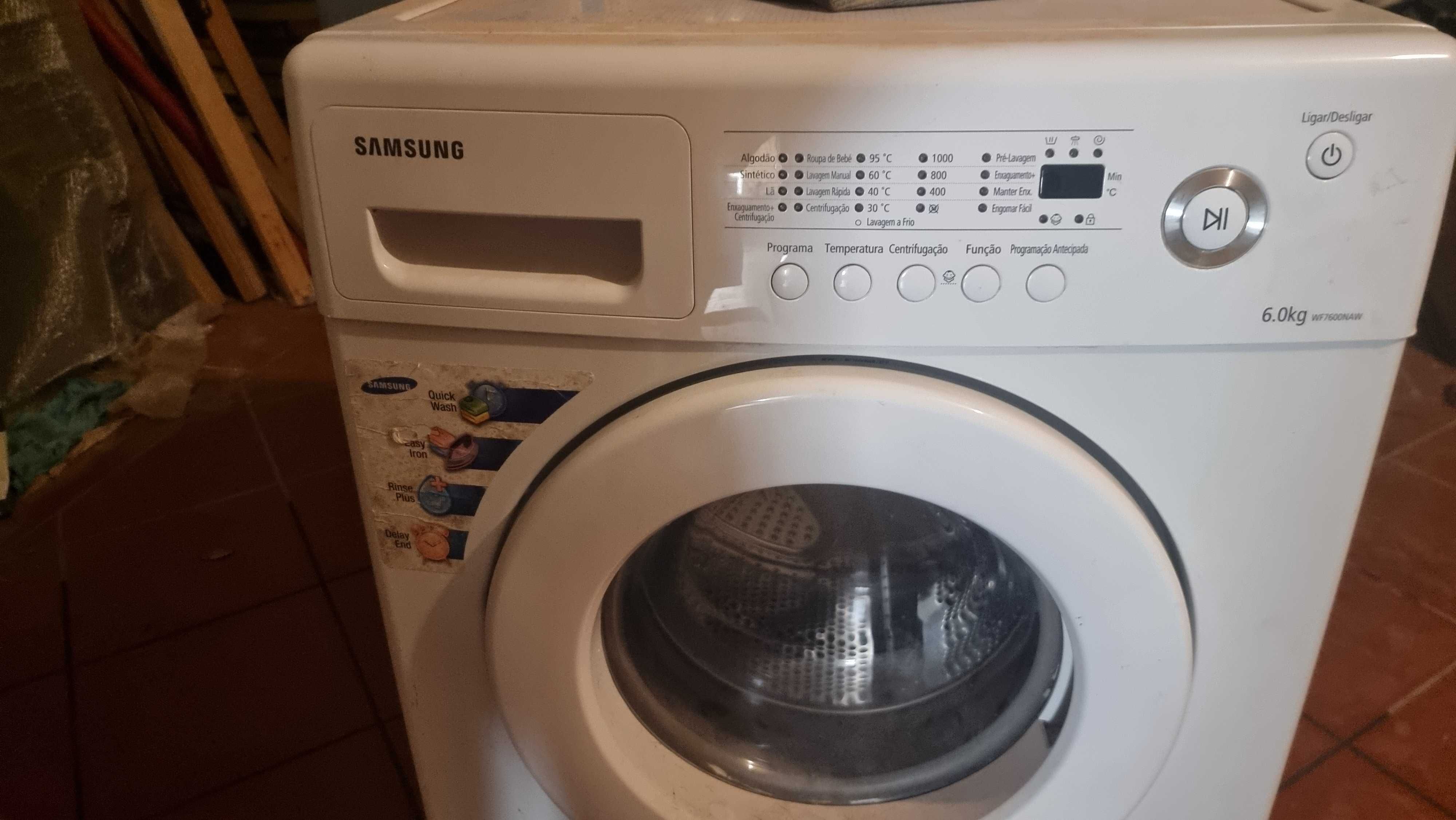 Maquina lavar roupa samsung 6kg (Sucata)