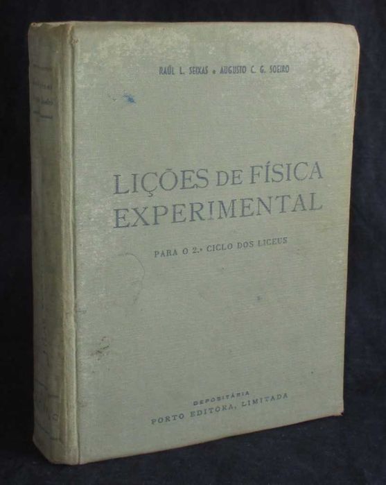 Livro Lições de Física Experimental para o 2º Ciclo dos Liceus