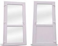 Drzwi zewnętrzne PCV sklepowe 105x210 białe RÓŻNE ROZMIARY OD RĘKI pvc