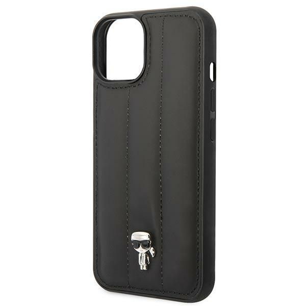 Etui Karl Lagerfeld Puffy Ikonik Pin dla iPhone 14/15/13 6,1" - Czarny