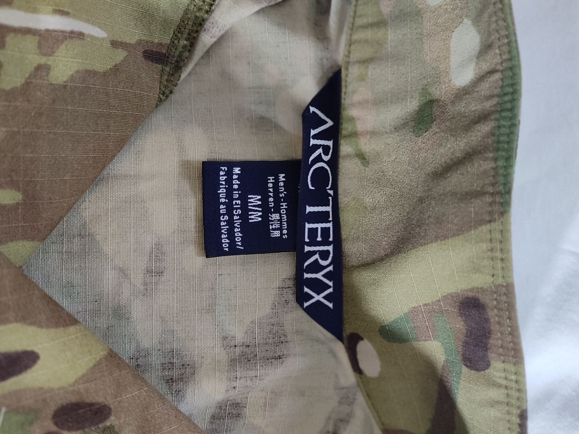 Убакс бойова сорочка arcteryx multicam
