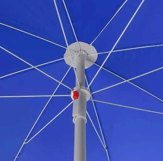 Пляжный зонтик с наклоном в чехле однотонный 100MS 2 м система ромашка