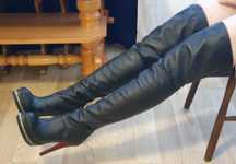 Christian Louboutin bardzo wysokie muszkieterki