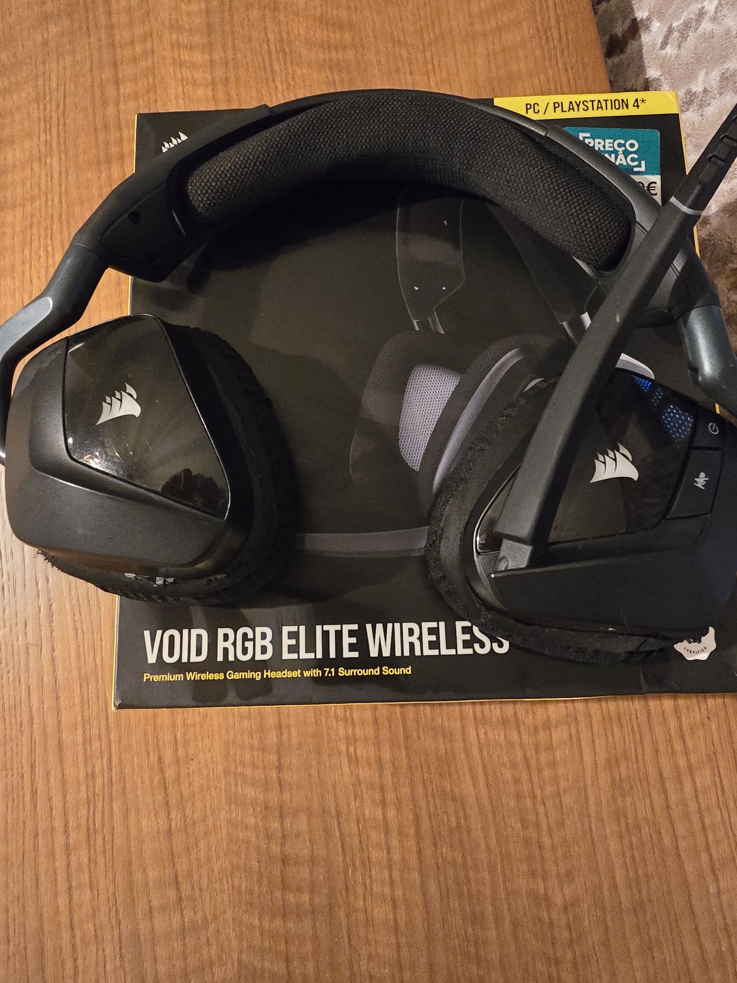 Headset Corsair void rgb elite wireless 7.1 surround