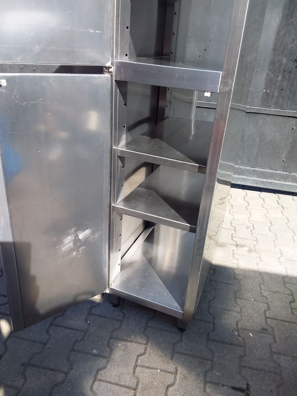 Szafa przelotowa wąska 44/76/210cm nierdzewna gastronomiczna kuchenna