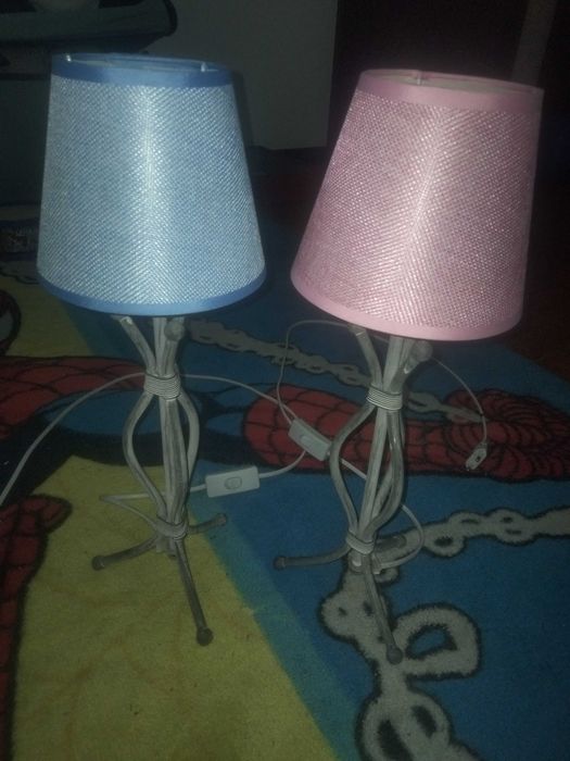 Conjunto de candeeiros de mesa