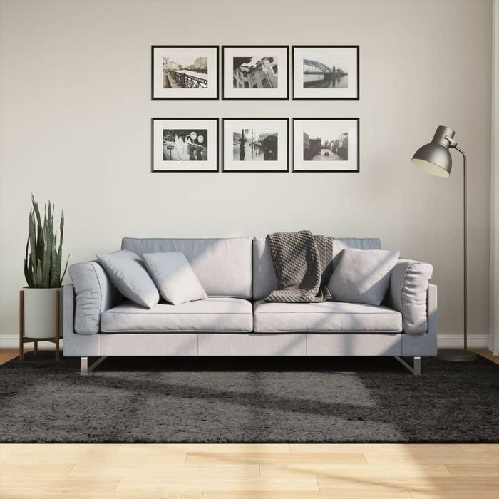 Vidaxl Dywan Istan Z Długim Runem, Połyskujący, Antracytowy 160X230 Cm
