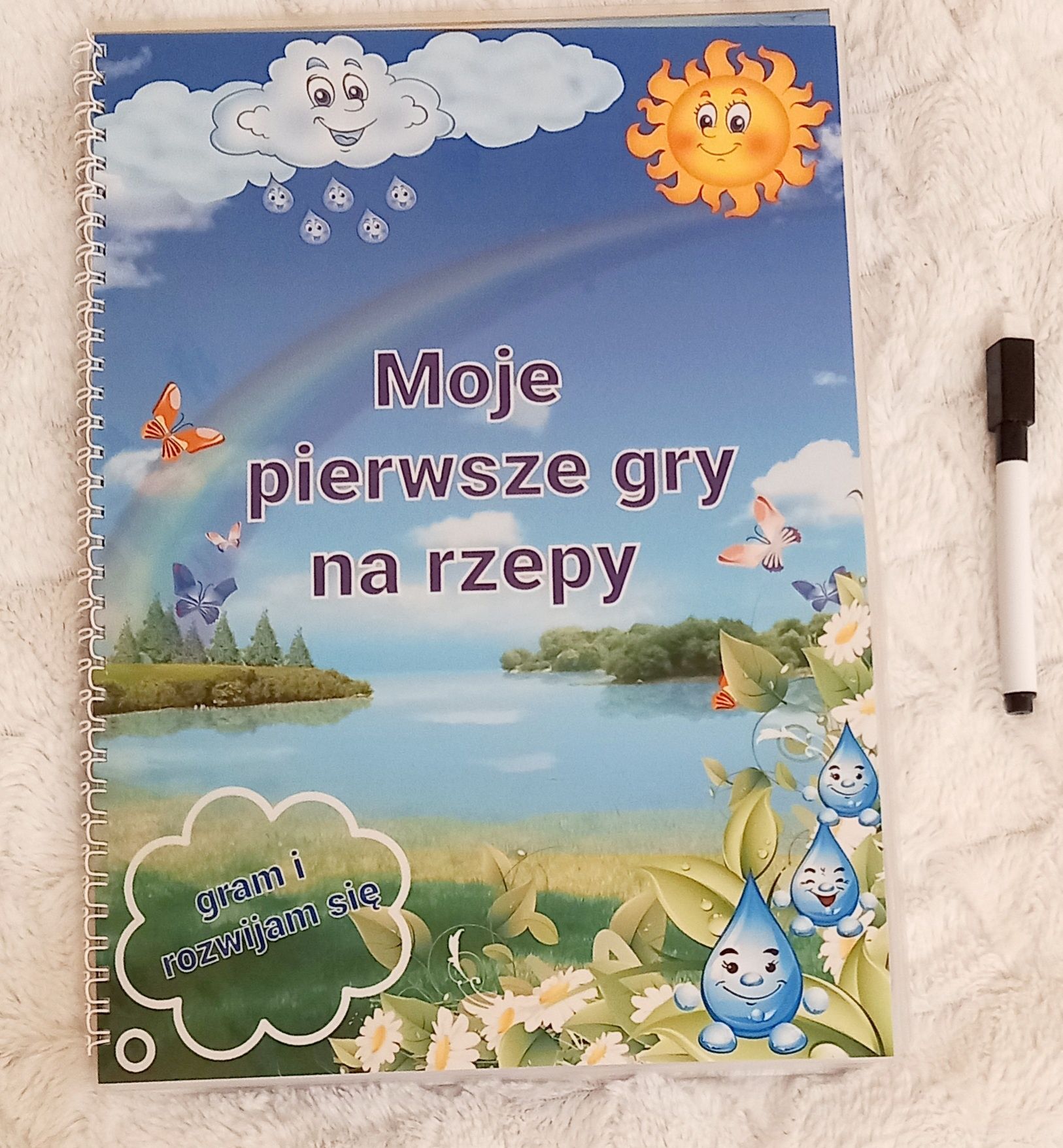 Książeczka А4  "Moje pierwsze gry na rzepy "