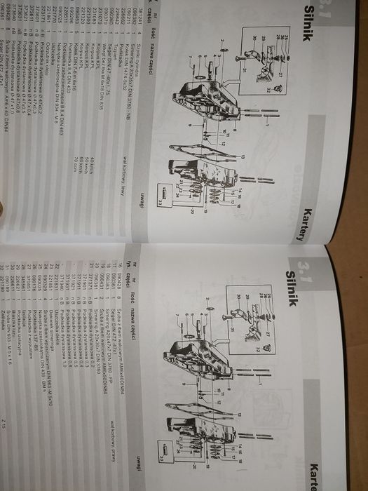 Instrukcja obsługi katalog części rama silnik Simson s51 s80