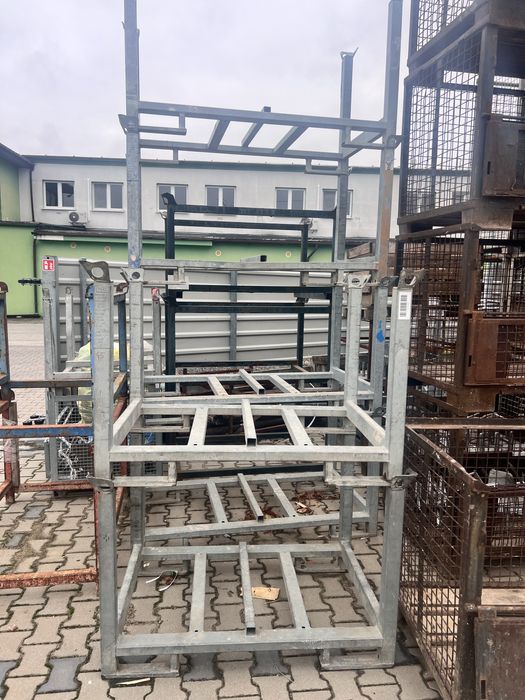 Paleta używana metalowa 80x120 modułowa do podpór stempli rusztowania