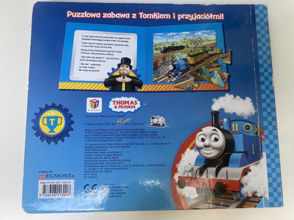 Tomek i przyjaciele książka puzzle