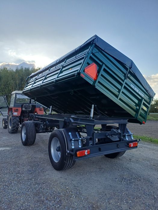 Przyczepa wywrotka 6 ton hw 60.11 hl 60 thk d55 po odbudowie 9 ton