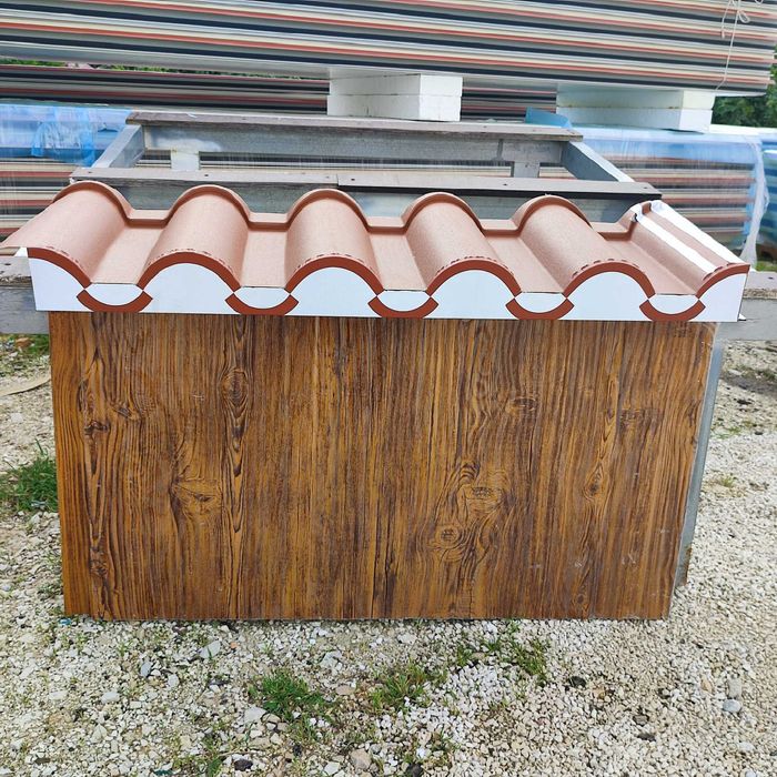 Painel cobertura 5 ondas 30mm espuma 42kg densidade (PIR) nacional CE