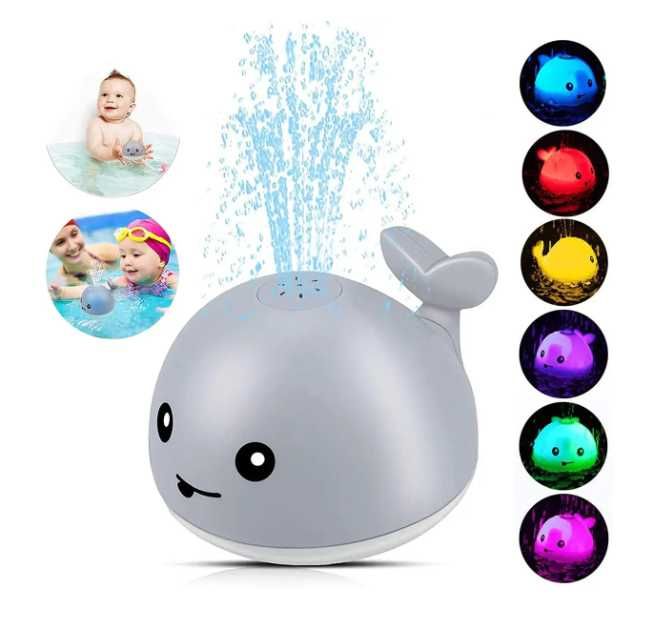 Дитяча іграшка Кит для купання, Кит для купания светящийся, з фонтаном