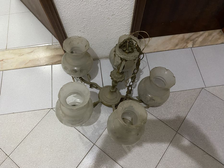 Candeeiros antigos tecto Anos 60/70