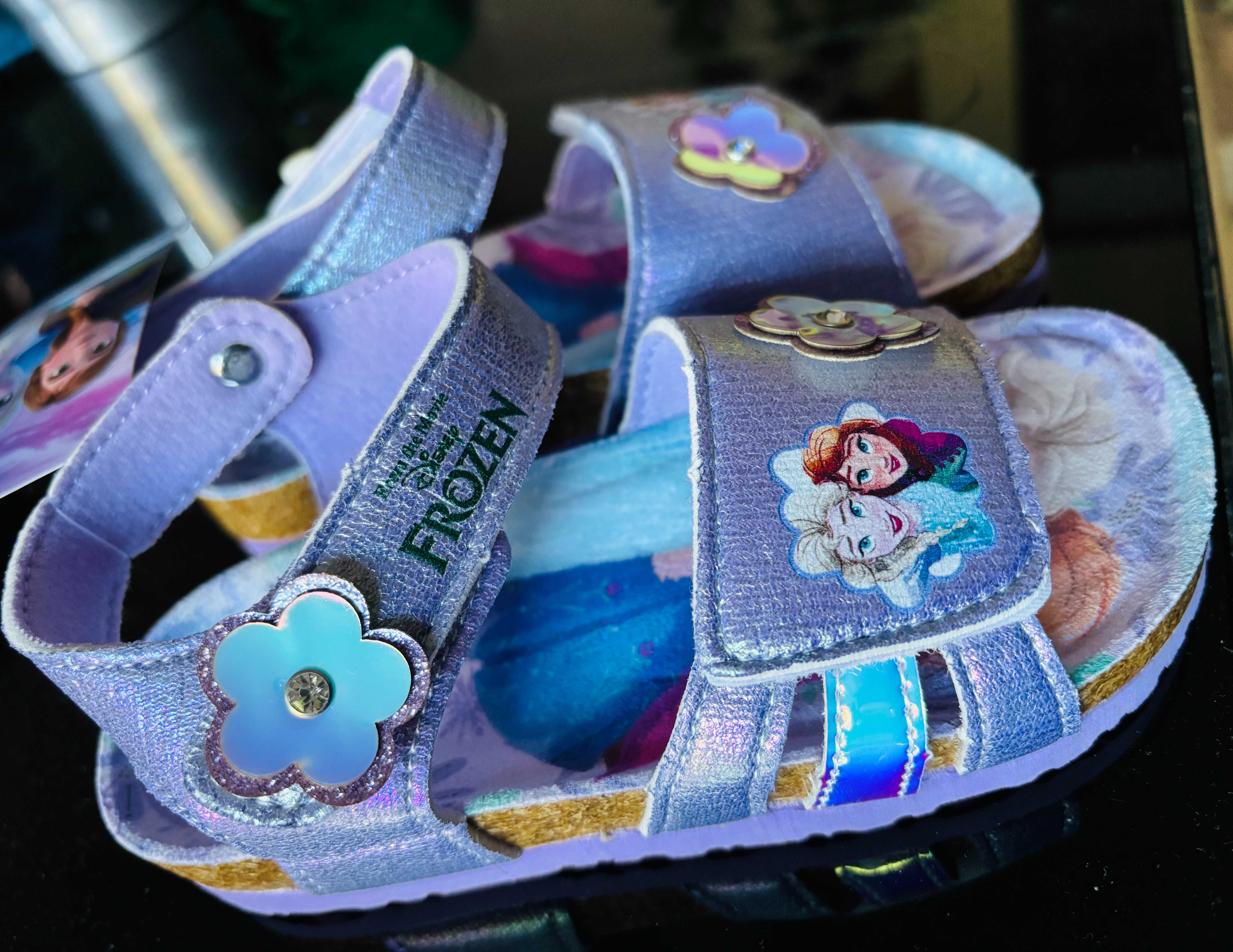 sandały Elza Elsa, Frozen, Kraina Lodu HOLOGRAFICZNE 27 28 regulacja