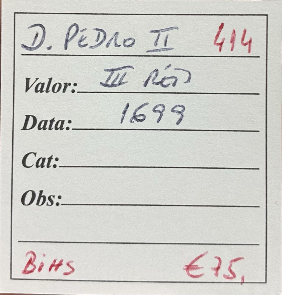 Moeda III Reis D PEDRO II - 1699