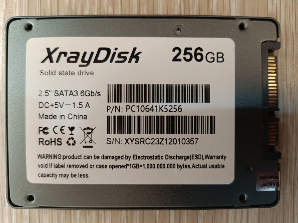 Ssd XrayDisk 256g металевий корпус.