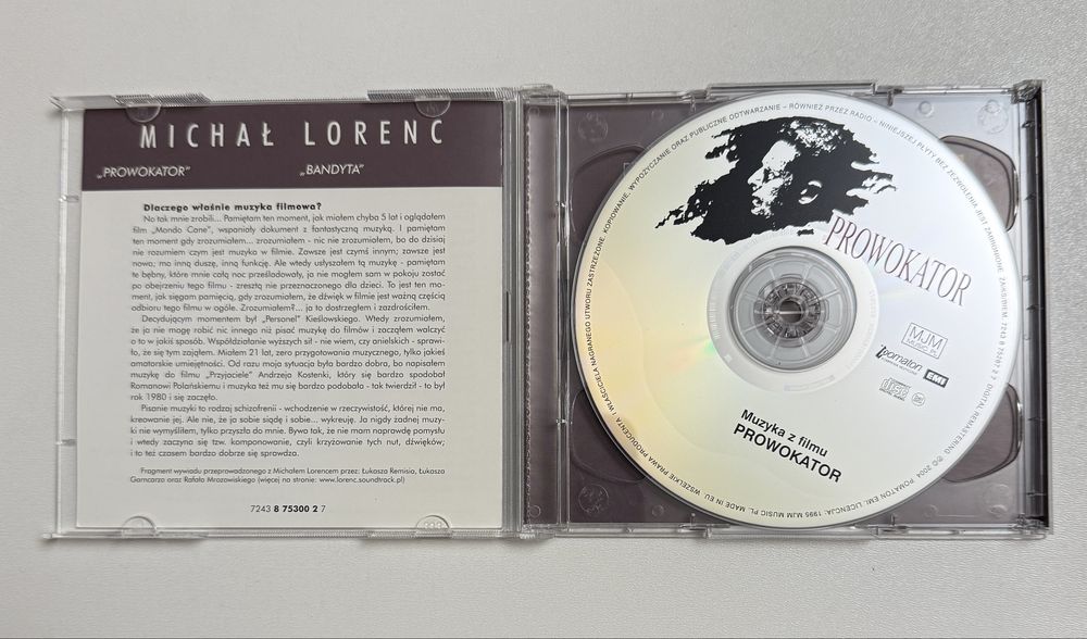 Michał Lorenc muzyka filmowa Prowokator Bandyta 2 cd