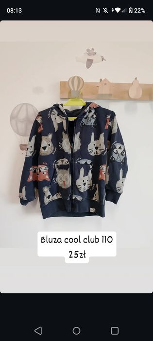 Zestaw dla chłopca bluzy sweterek 104 110