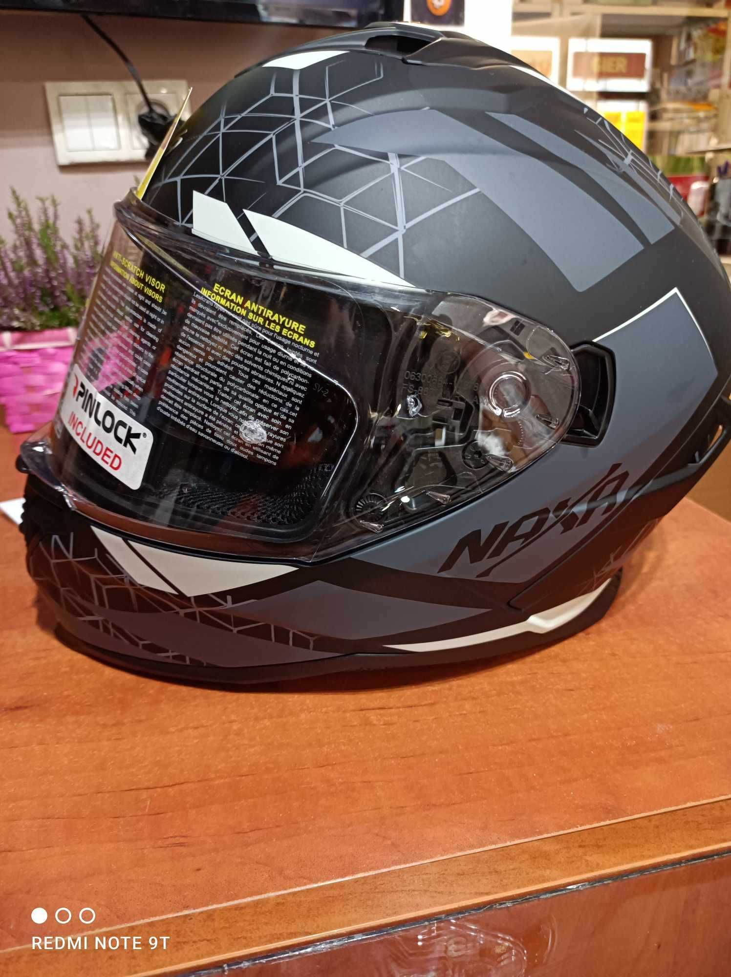 (4261/23) Kask Motocyklowy NAXA ECE/R22-06 NOWY