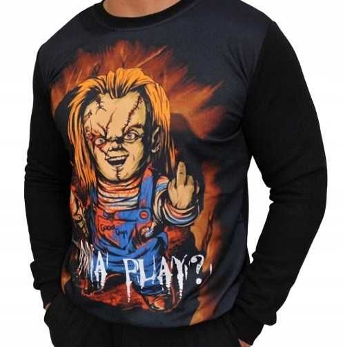 WYPRZEDAŻ !! Nowa Bluza męska Laleczka Chucky Wanna Play r. M