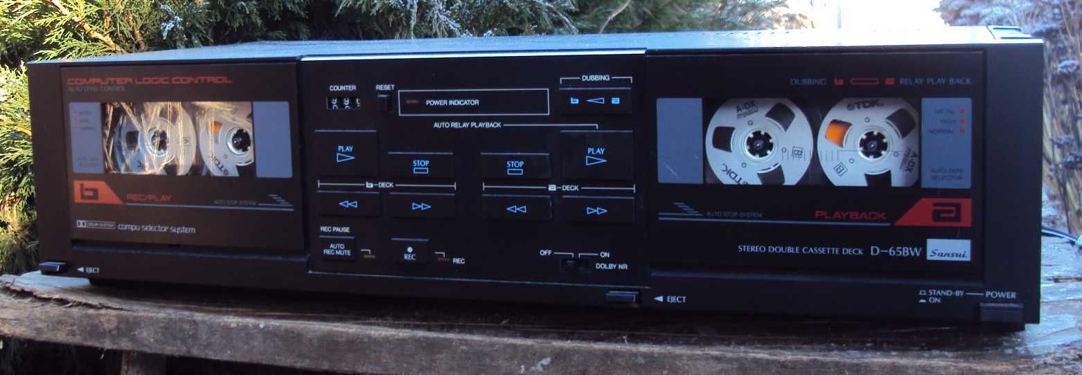 SANSUI D-65BW рабочая кассетная дека/ не SANYO/vintage