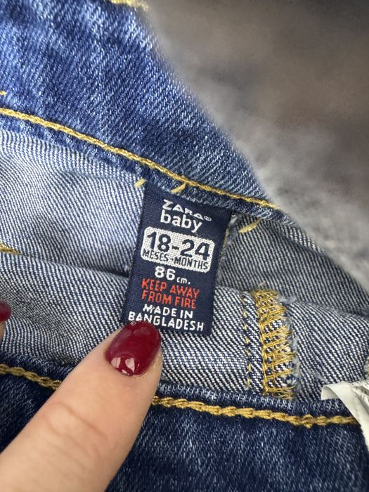 Ogroniczka jeansowa spodniczka denim 86 92 zara