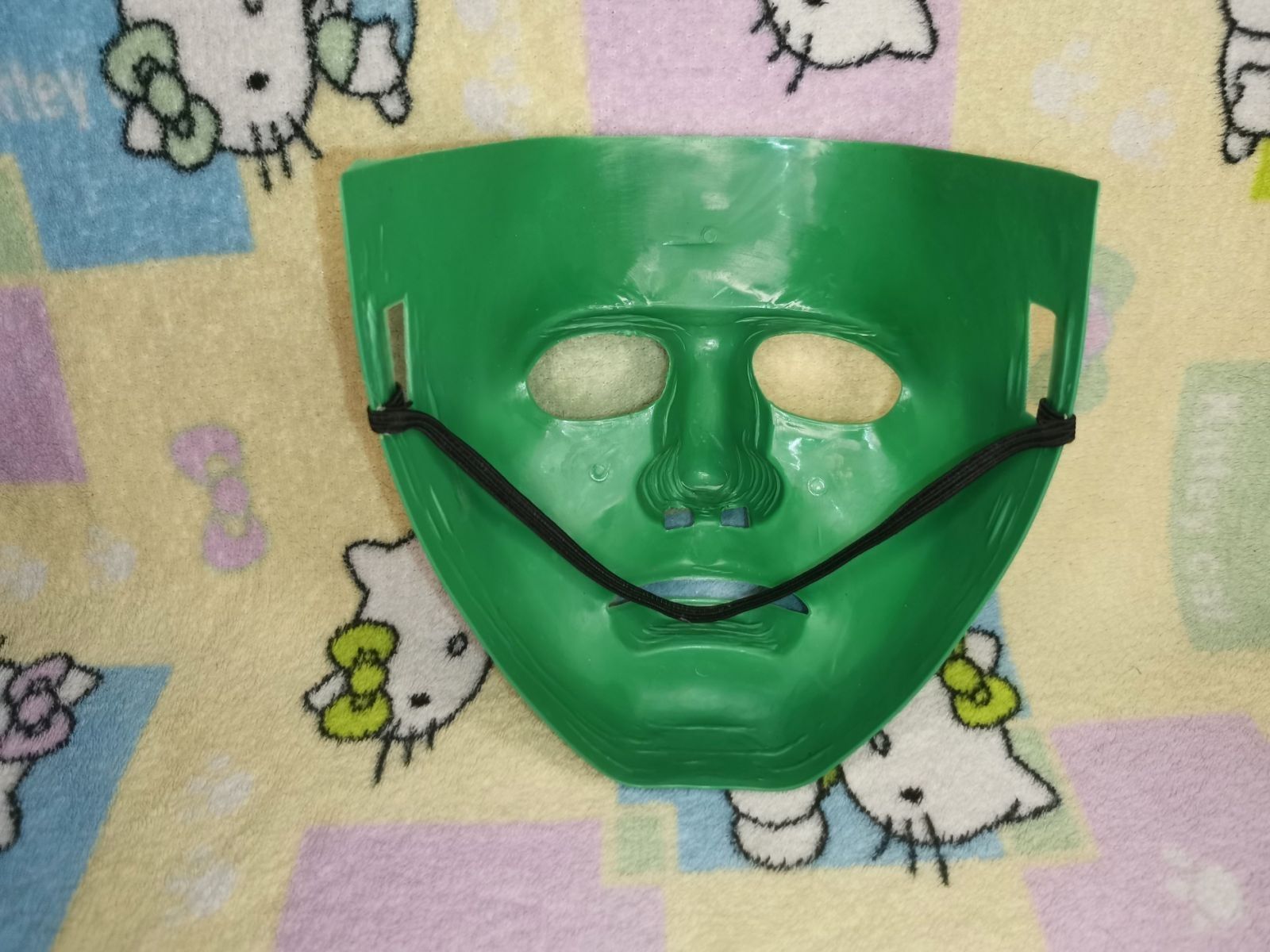 Зеленая Карнавальная Маска Кабуки Лицо без эмоций хэллоуин праздник