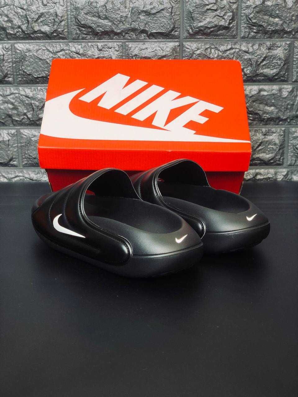 Шлепанцы Nike Calm Slide Air мужские пляжные Dark Black. Найк летние