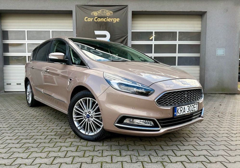 Ford S-Max Vignale / AWD / FV23% / Serwis / 7 osób / Kamera / ACC / Milano Grigio