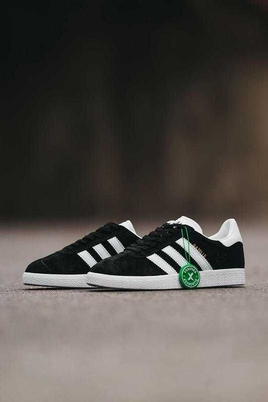 Кросівки весняні для чоловіків і жінок. Адідас Adidas Gazelle Black 2.