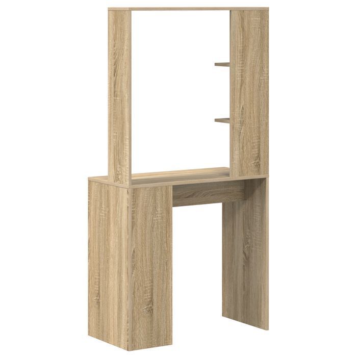Biurko komputerowe dąb Sonoma - minimalistyczne, funkcjonalne