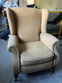 2 x Angielski fotel uszak z funkcja relaksu Peter Knoll Design Vintage