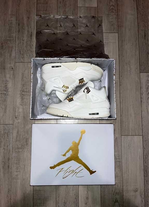 Jordan 4 Retro Metallic Gold R.43