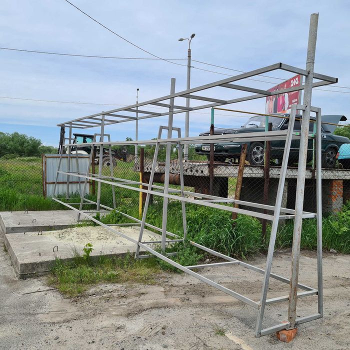 Стеллаж  металлический с трубы профильной