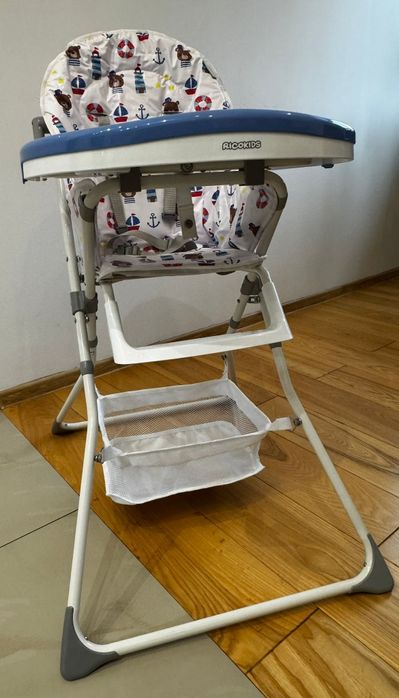 Krzesełko do karmienia dziecięce Ricokids - podnóżek, skladane,