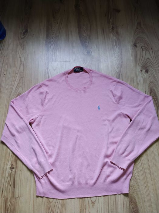 Sweter z haftowanym logo Polo Ralph z bawełny peruwiańskiej