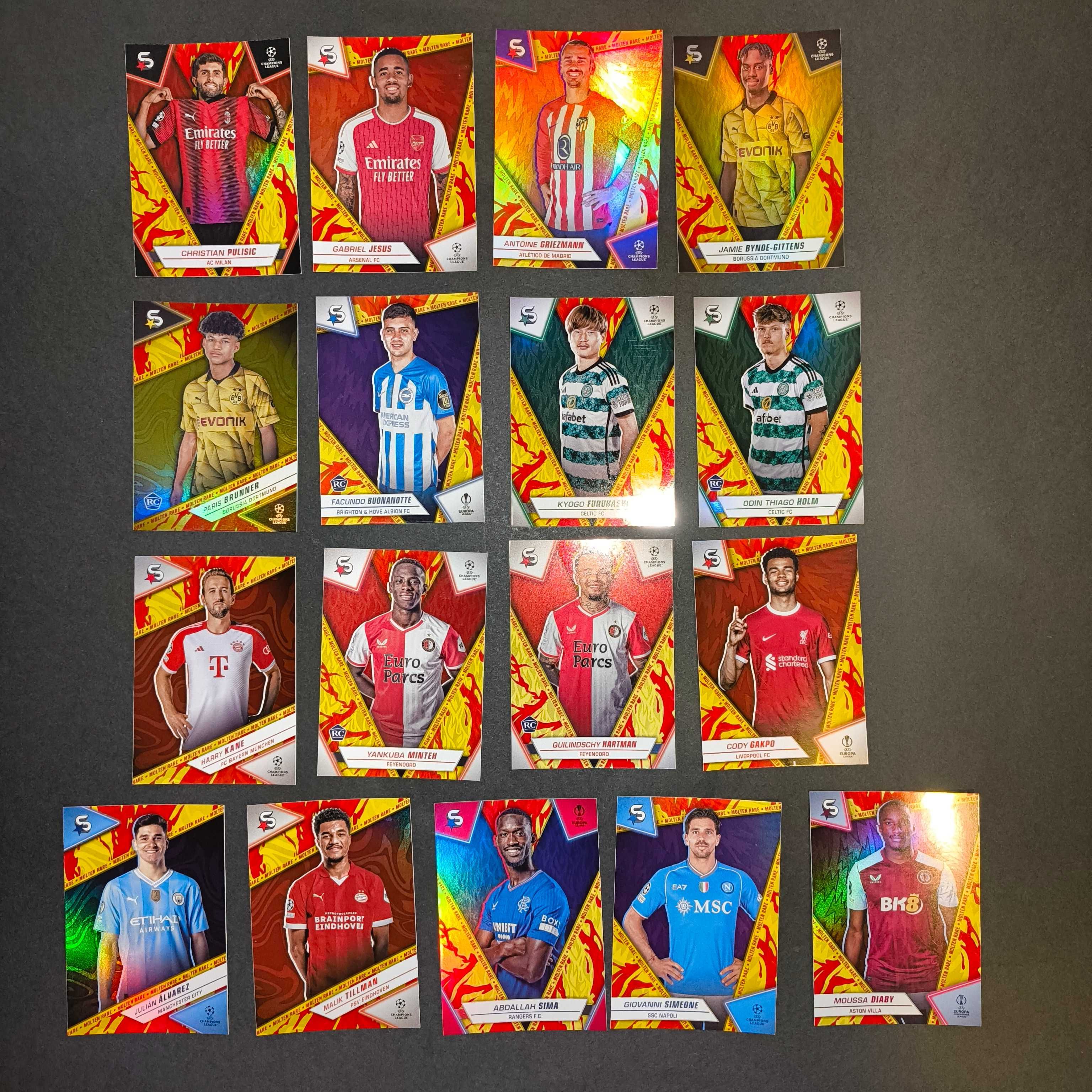 Cartas Molten Rare Topps Superstars 2024